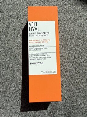Some By Mi V10 Hyal Air Fit SPF 50 PA++++ Korean Sunscreen NEW Sealed 50ml
